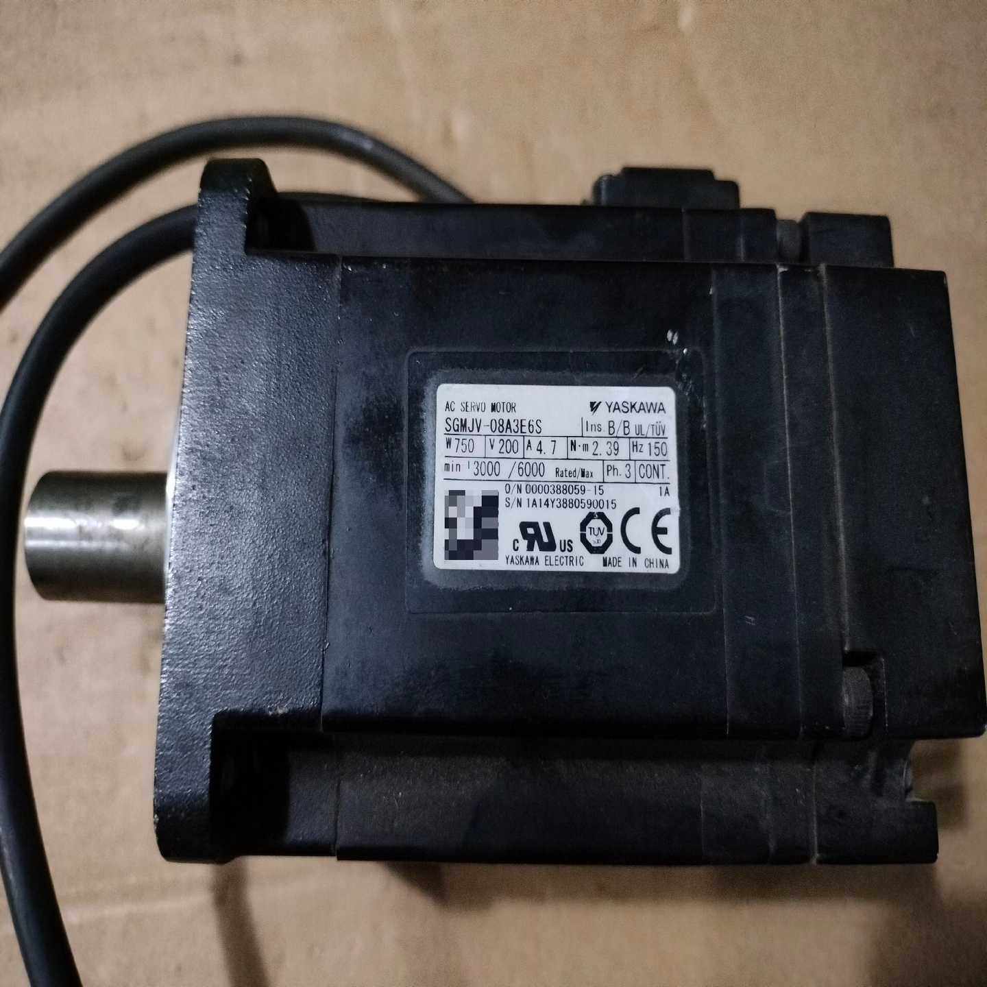 【星慕电子】安川电机，SGMJV-08A3E6S，750W，原裝，功