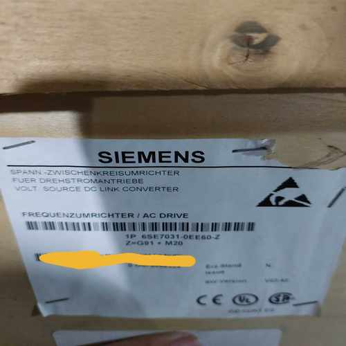 【议价】变频调速器6SE7031-0EE60-Z，ZG91适用
