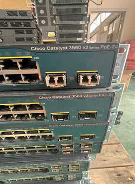 议价思科CiscoWS-C3560V2-24PS-S24口百