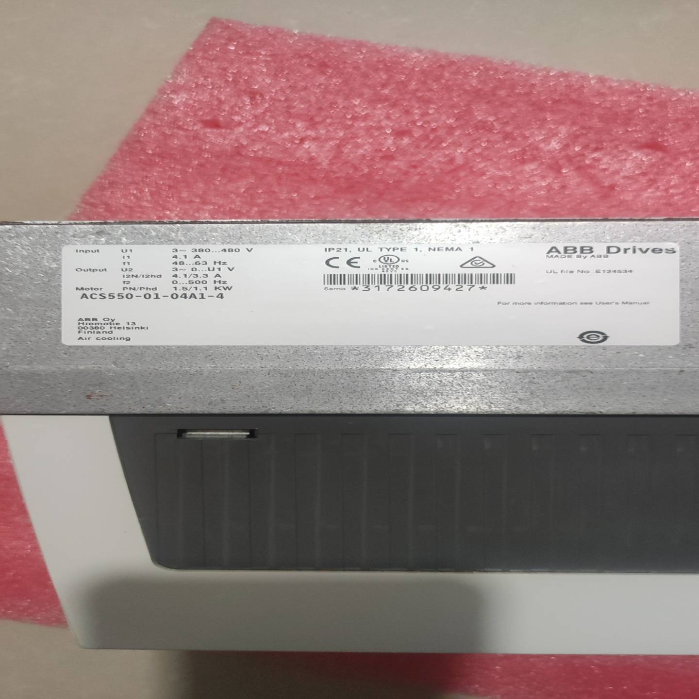 议价ABB变频器,型号ACS550-01-04A1-41.