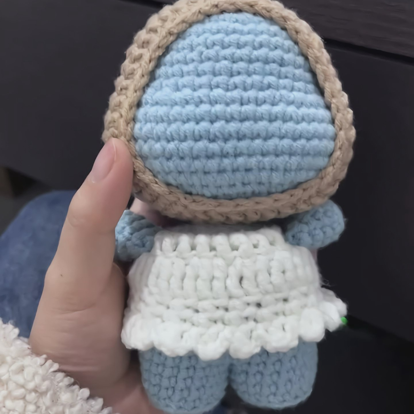 小丑鱼挂件毛线手工编织diy钩针材料包蓝色丑萌新款2025娃娃