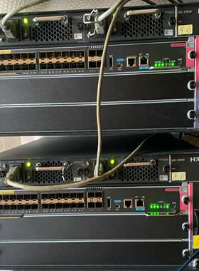 两台H3CS7003X双电源单主控，配置24电口四万兆。-议价