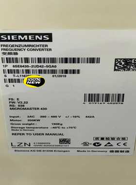 6SE6430-2UD42-5GA0/5GB0MM43询价