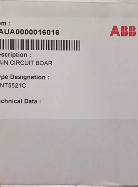 【议价】现货实价RINT5521C全新原装ABB变频器电源板驱动板3