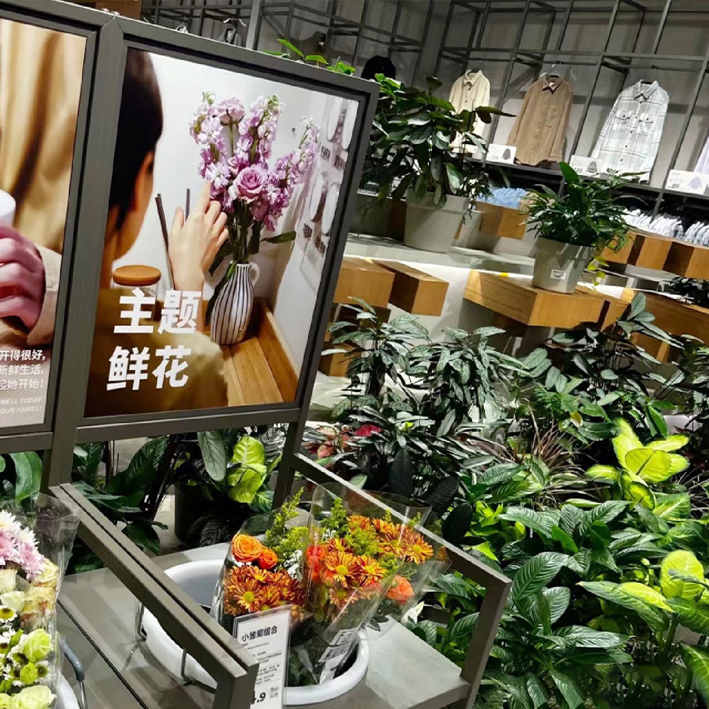 鲜花店陈列展示架移动花架花店落地展示台不锈钢花架展台定制设计