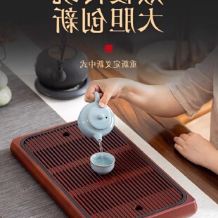 电木茶盘家用客厅小型干泡茶台新中式 2023新款 沥水储水高级感茶具