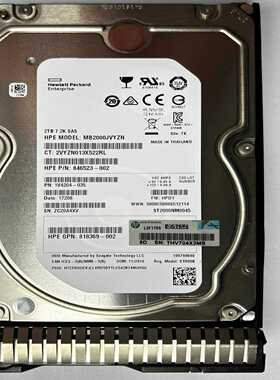 原装HP/惠普819078-0012T7.2KSAS-议价