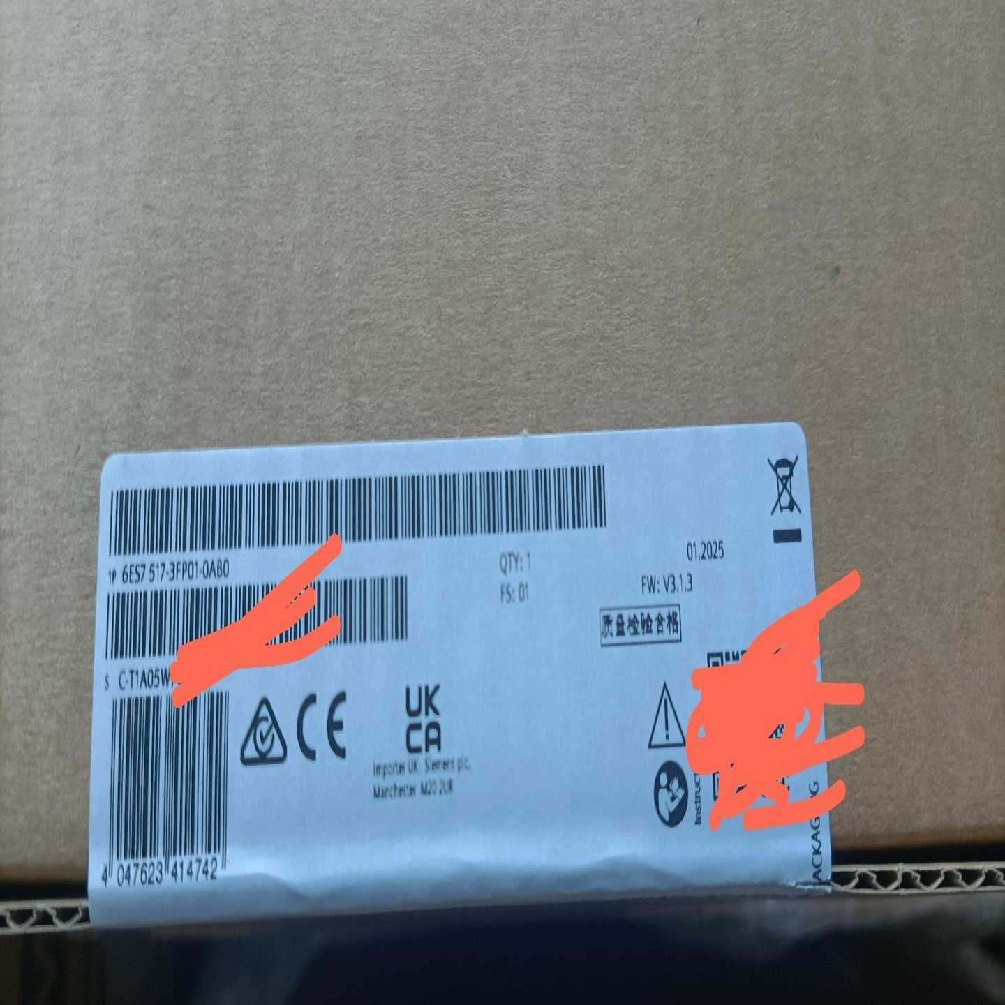 （议价）6ES7517-3FP01-0AB0保内未拆6