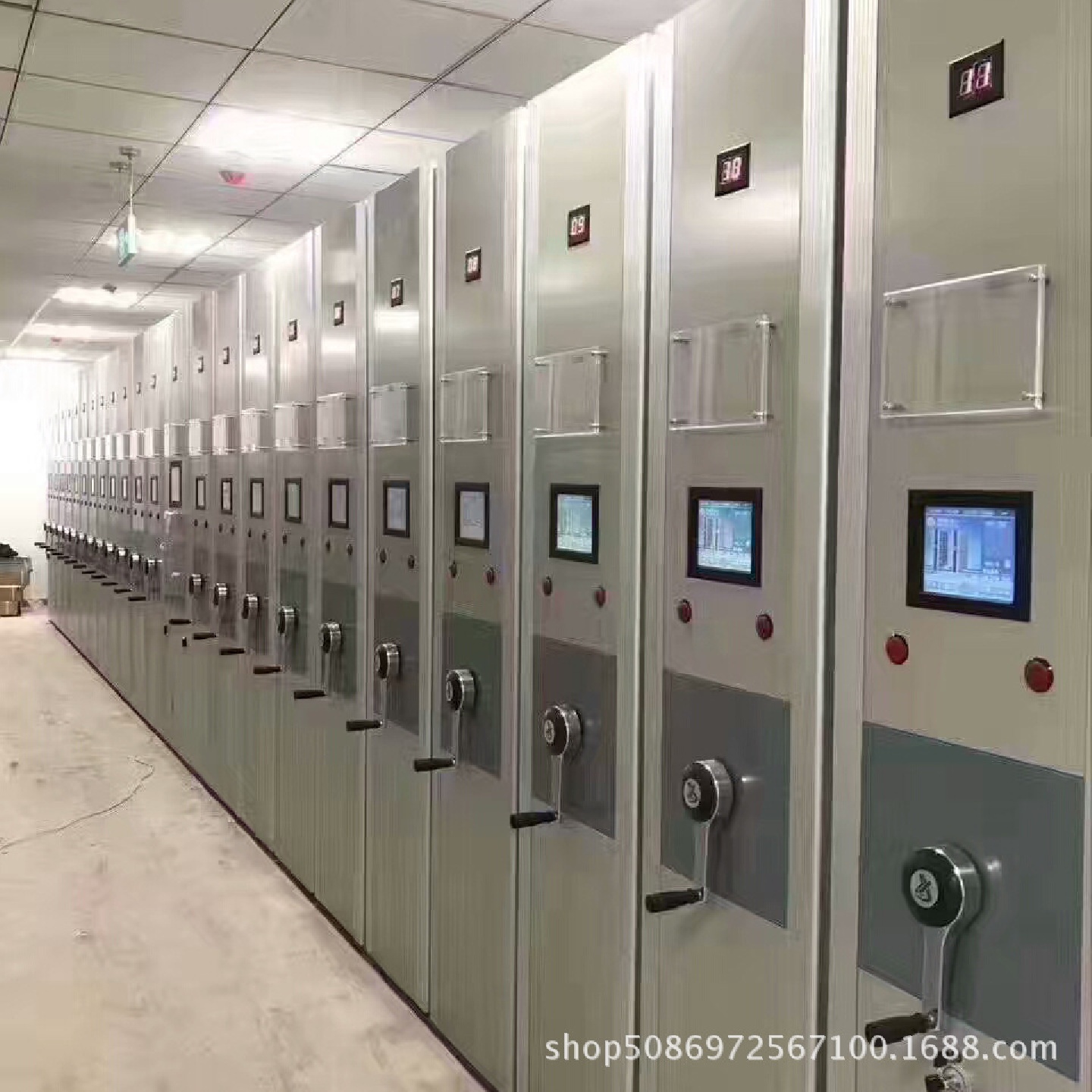 智能密集架智能档案室智能文件档案柜钢制办公移动文件柜子