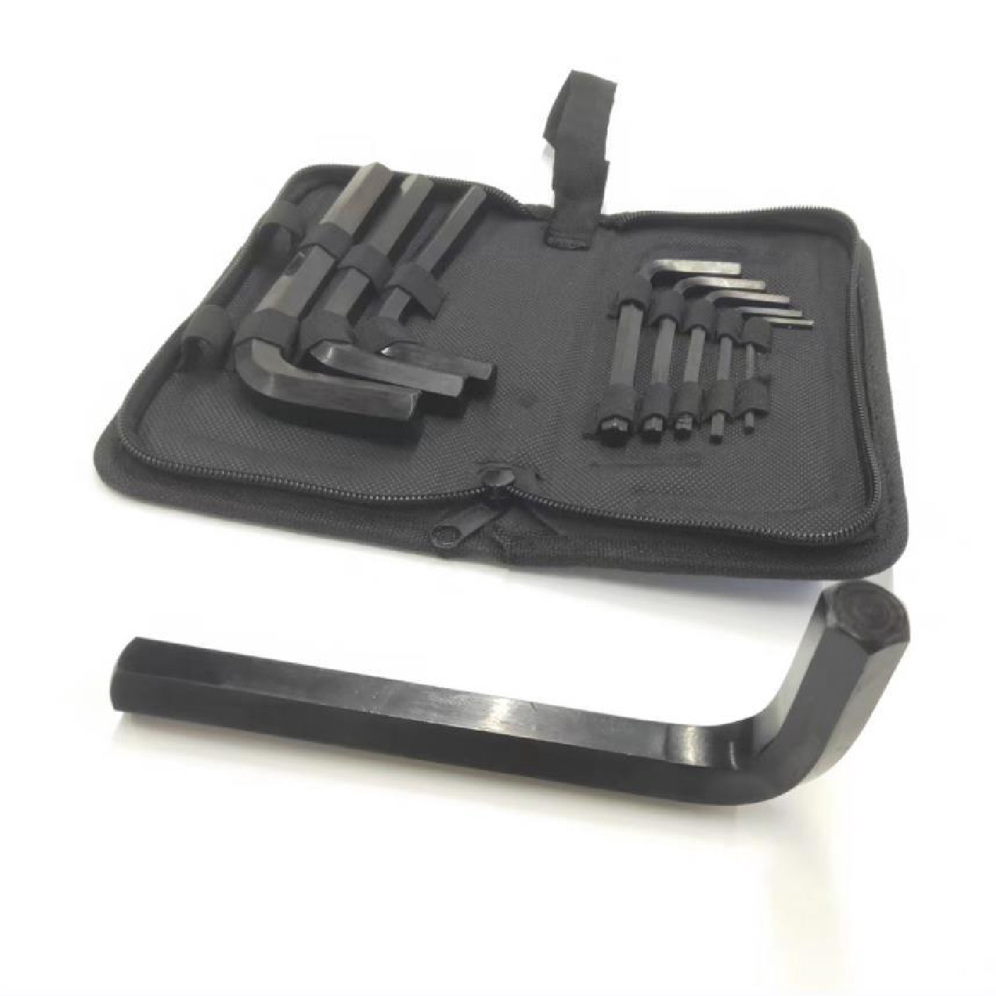 内六角扳手套装黑色平头米字型六棱L型公制六角扳手工具套组