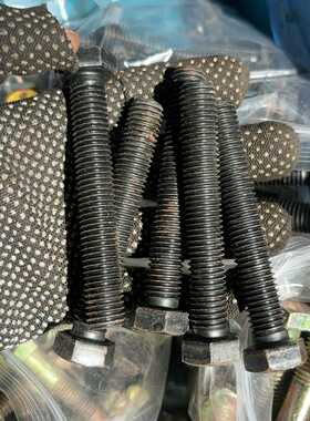 五毛/个M12x80黑色六角螺丝8.8级SFC，全新未使用，议价