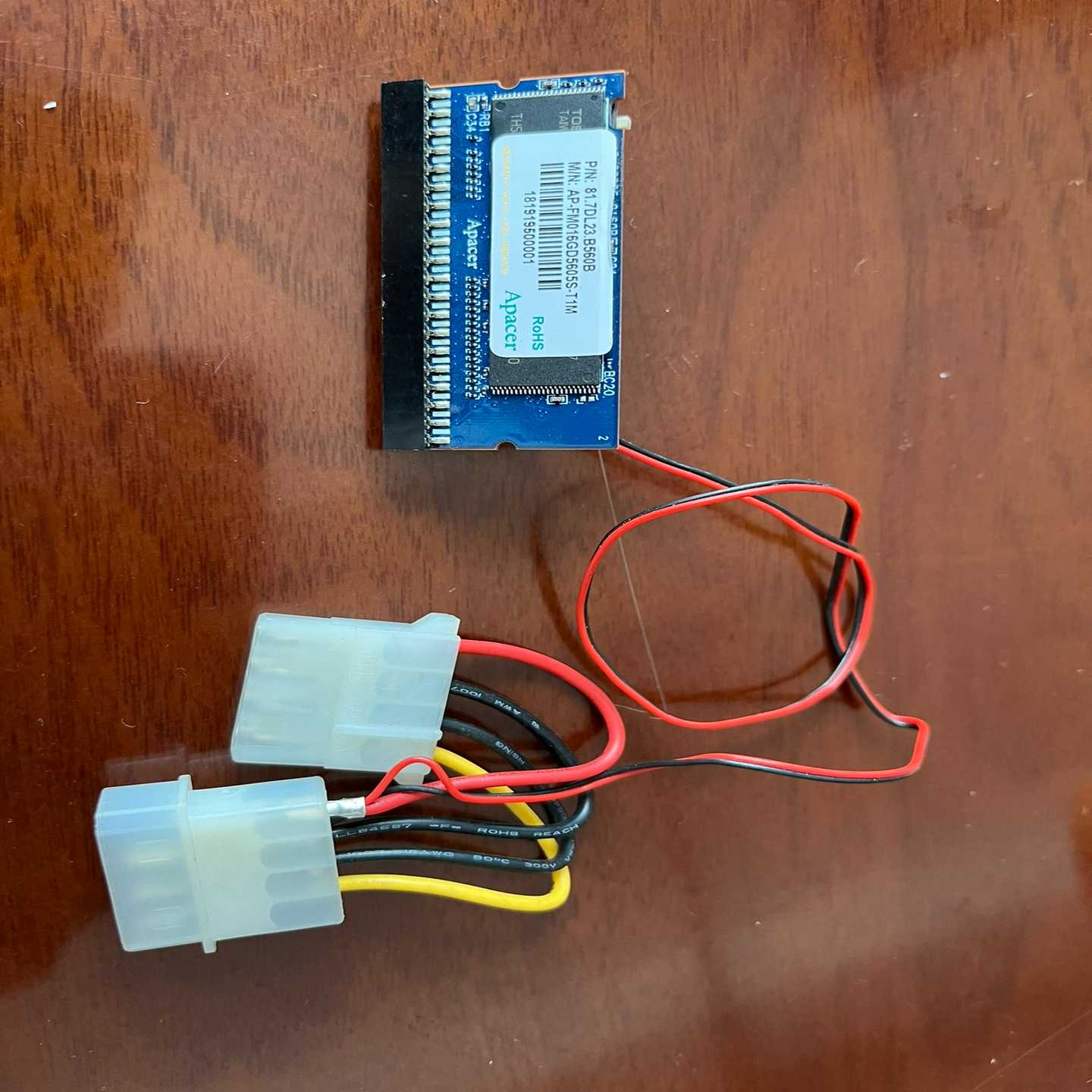 （议价）Apacer16G电子硬盘，IDE接口，