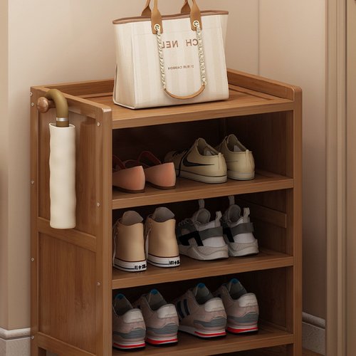 家用室内简易鞋架儿童小型多层实木鞋子收纳柜子现代简约门口鞋柜
