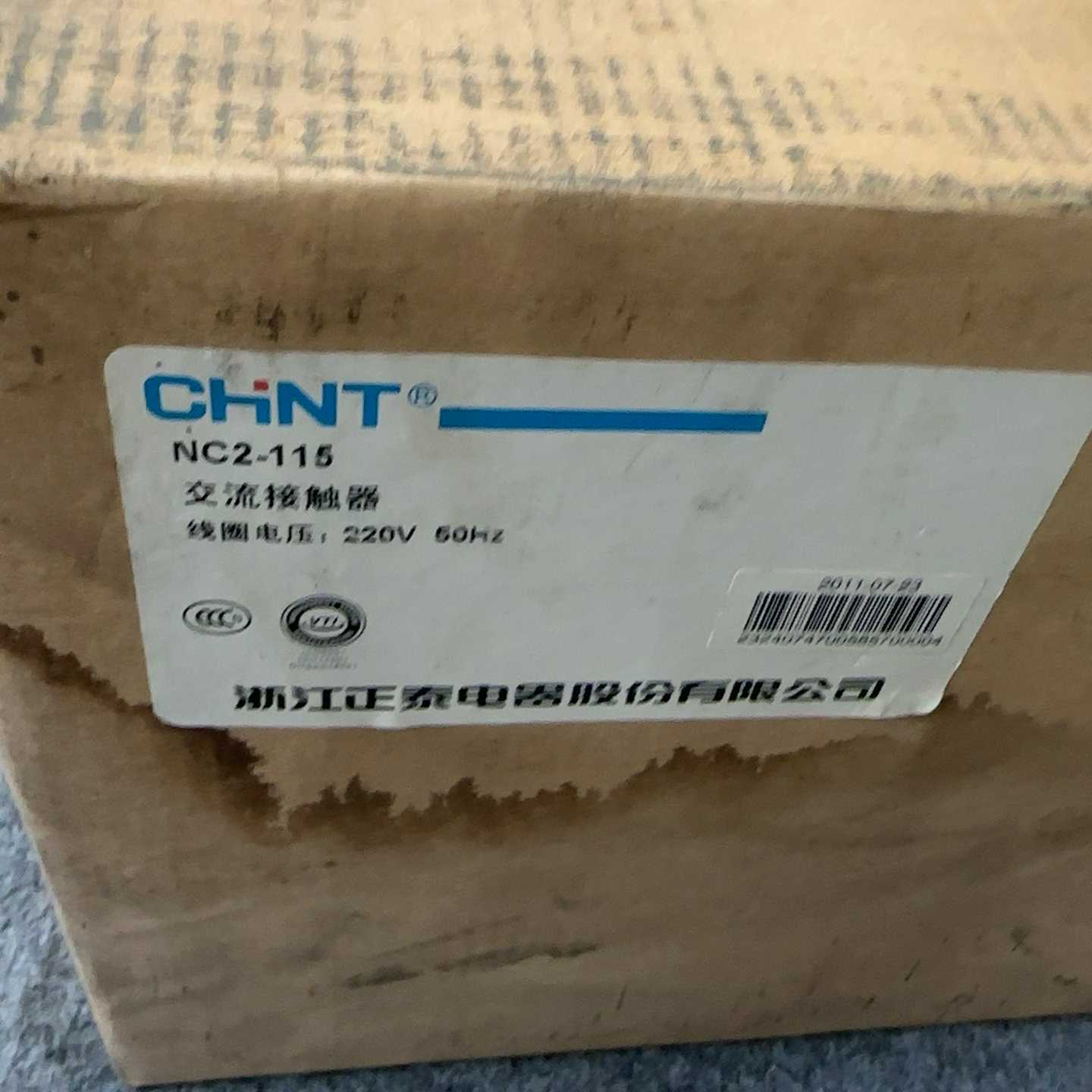 正泰原装正品全新没有使用交流接触器NC2-115220V额--议价商品