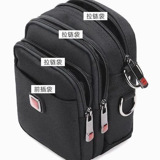 瑞士军刀男士手提单肩斜挎女手机挂件防水牛津布运动旅行小型背包