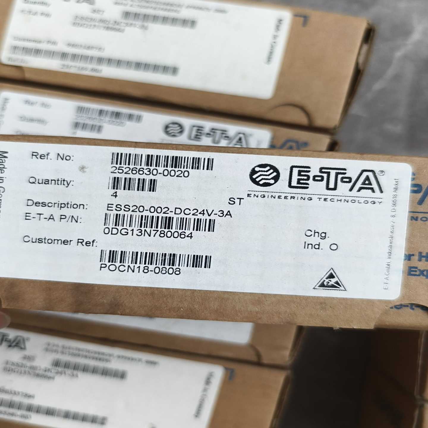 德国ETA电子断路器,型号ESS20-002-DC24V-3议价