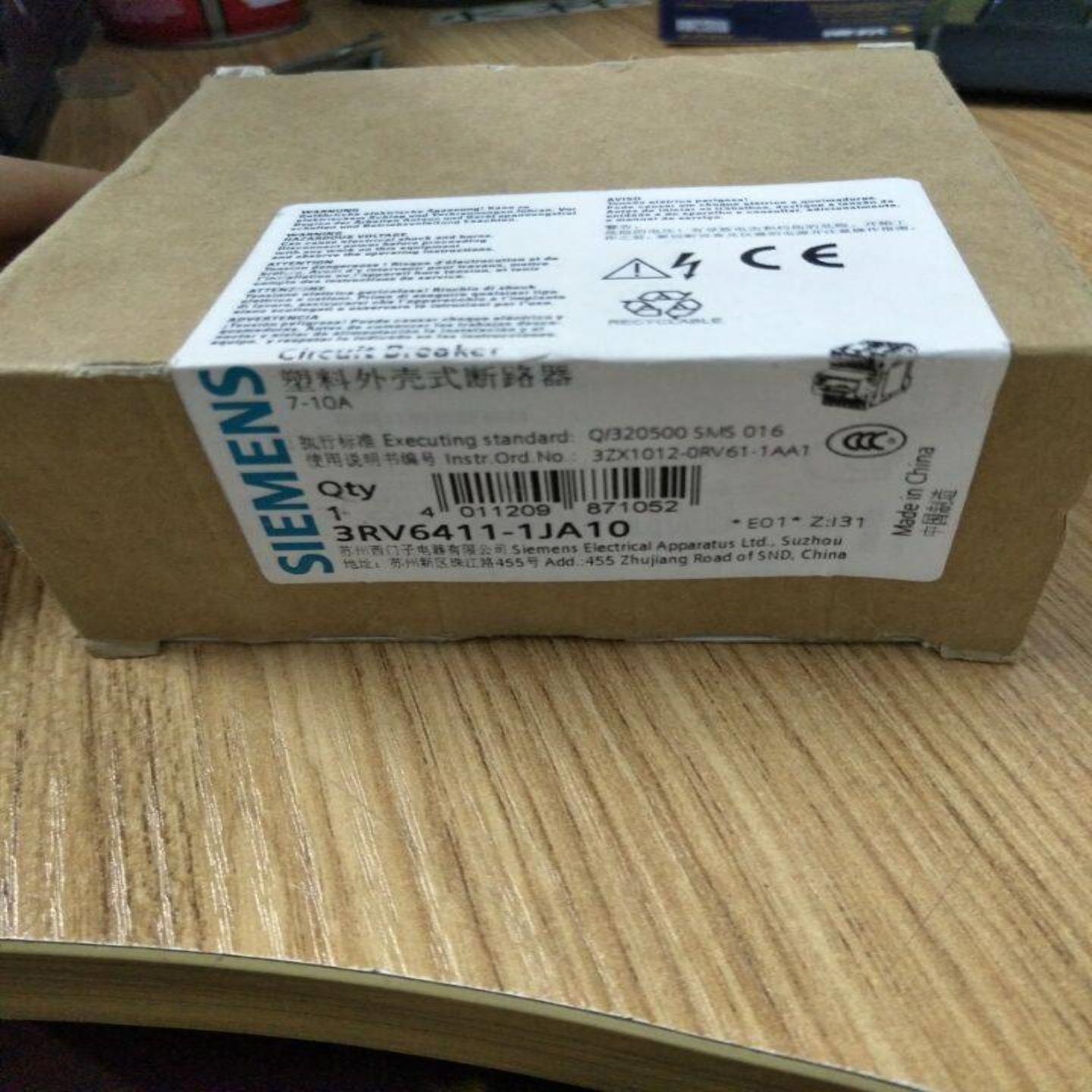 配件西门子马达保护断路器3RV6411-1JA10议价