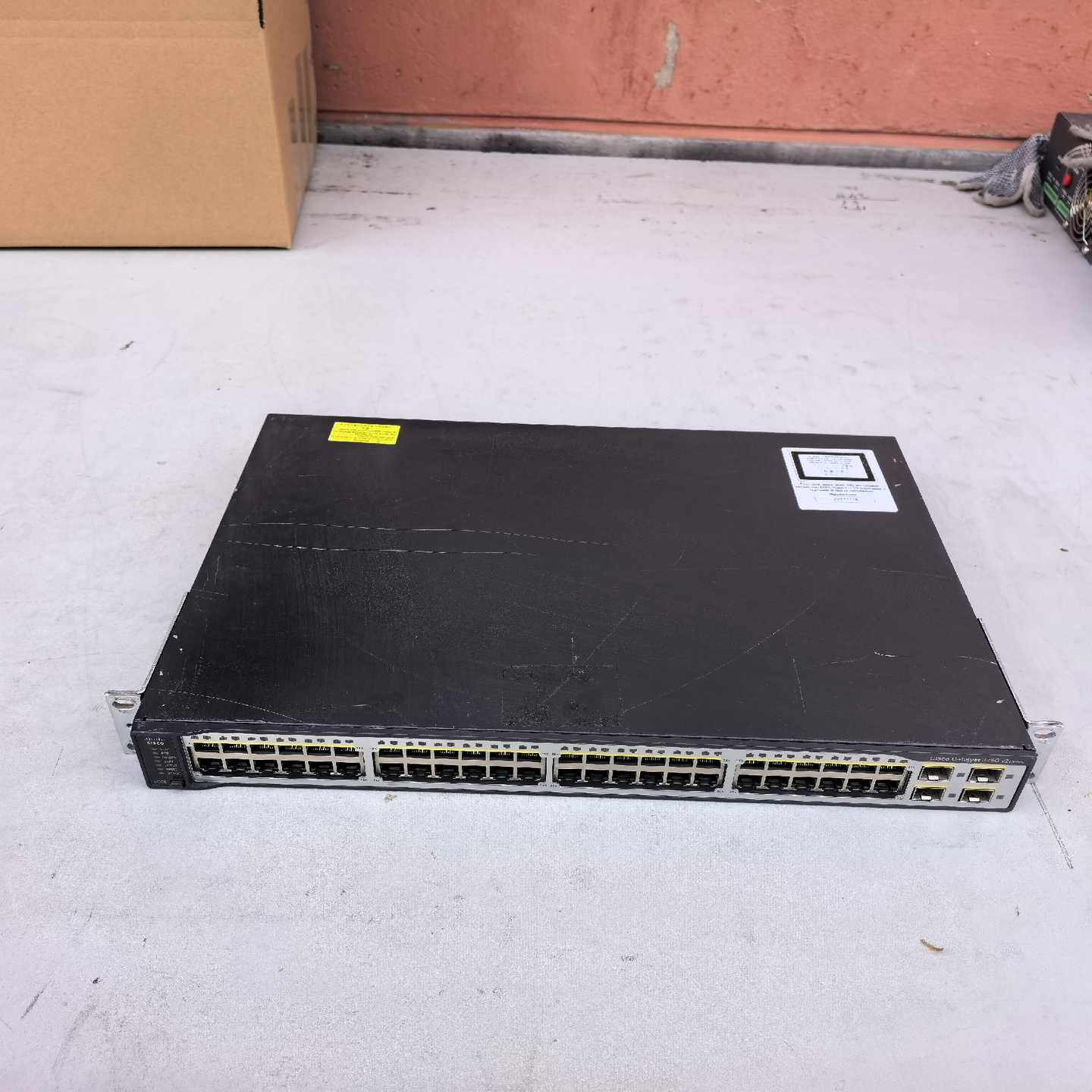 询价~思科 WS-C3750V2-48TS-S 48口百兆 4口千