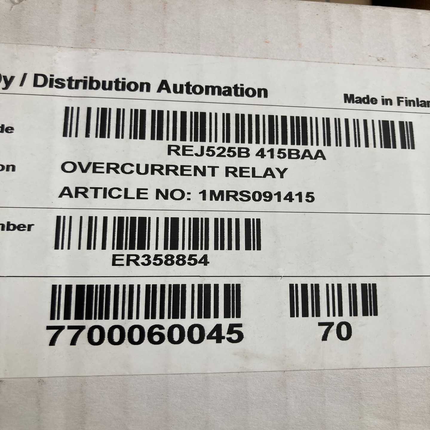 原包装ABB综合保护器 REJ525B 415BAA（佳毅工控）