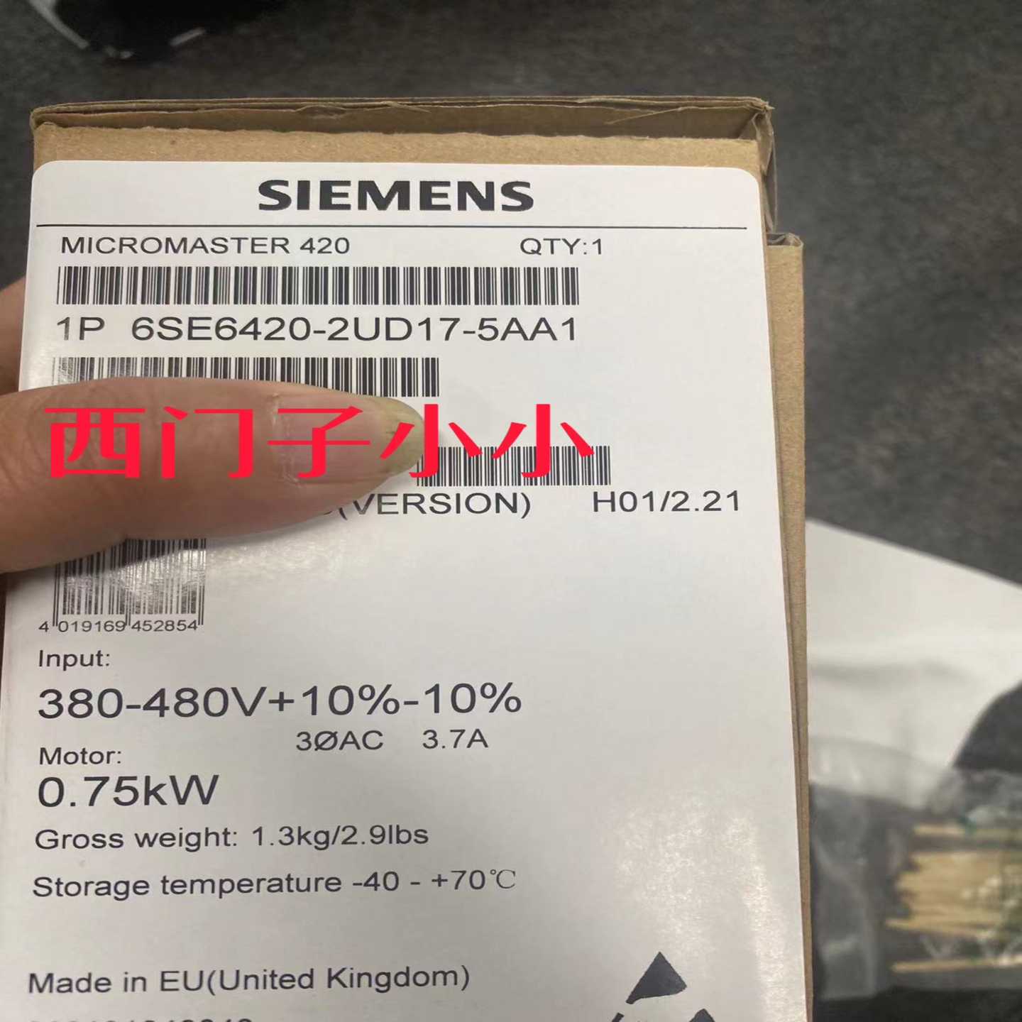 议价6SE6420-2UD17-5AA1拆机西门子420变频器，