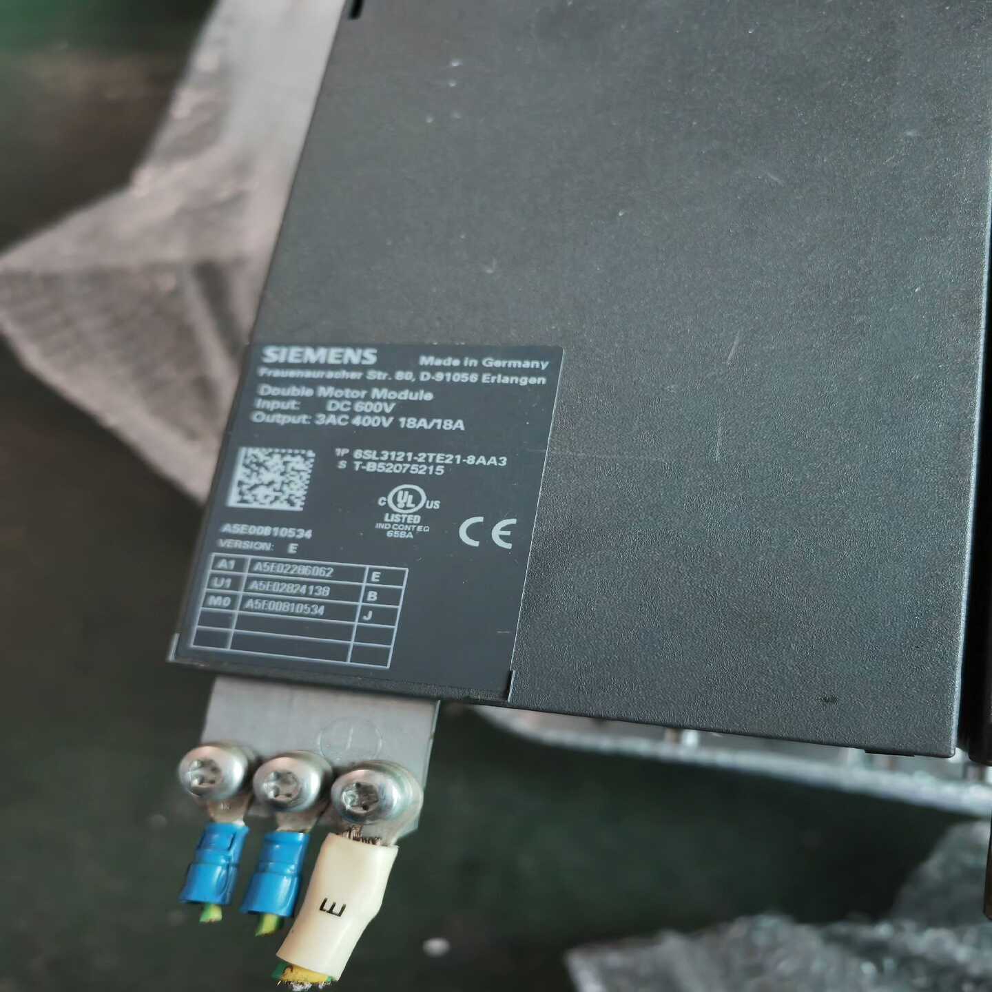 6SL3121-2TE21-8AA3双轴18A驱动成色新包询价