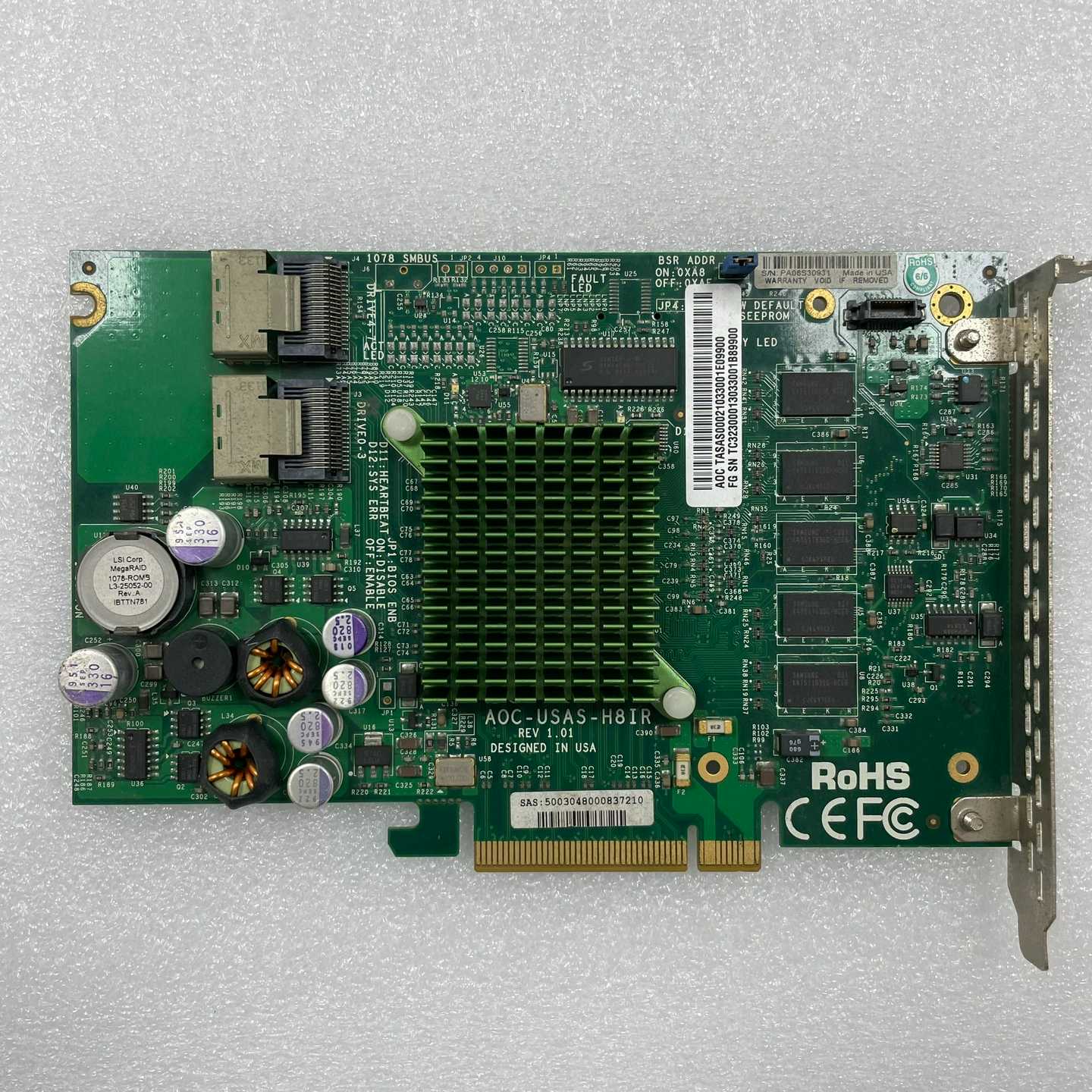 原装超微AOC-USAS-H8IRREV1.01阵-议价