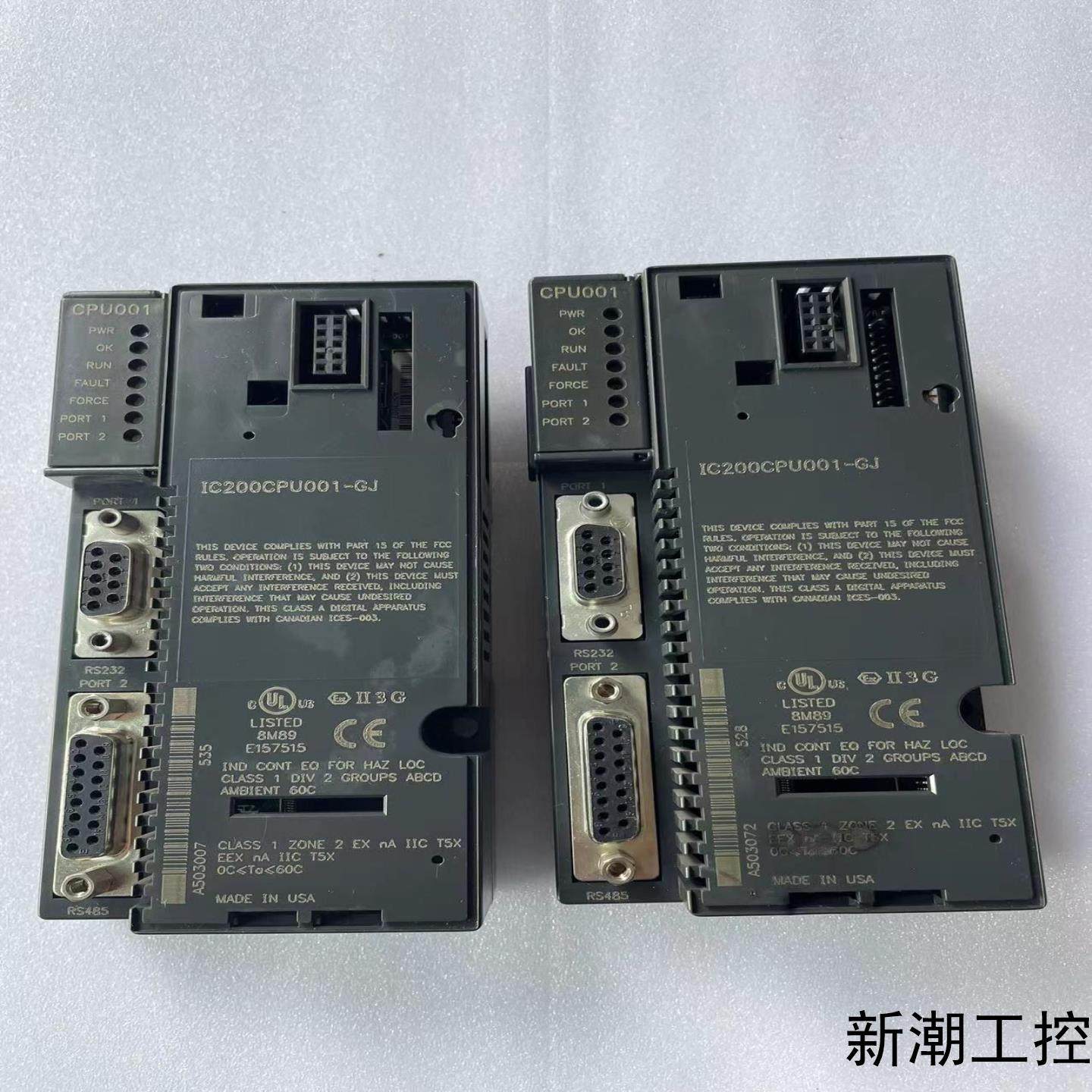 GE CPU模块 IC200CPU001-GJ共两块功能议价商品