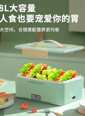 新款多功能电加热饭盒双用车载插电出口加大内销不锈钢电热饭盒