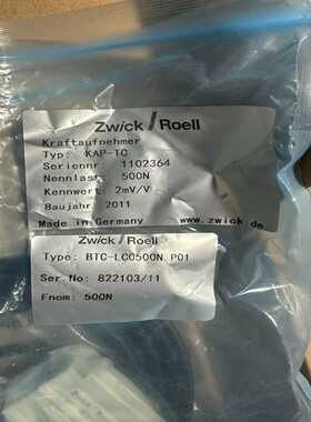 #传感器ZWICK/ROELL拉力传感器KAP-TC