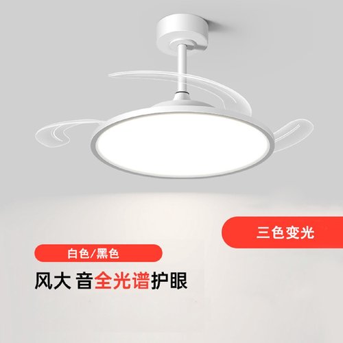 全光谱护眼吸顶风扇灯吊扇灯客厅餐厅卧室电扇吊灯大风力遥控北欧