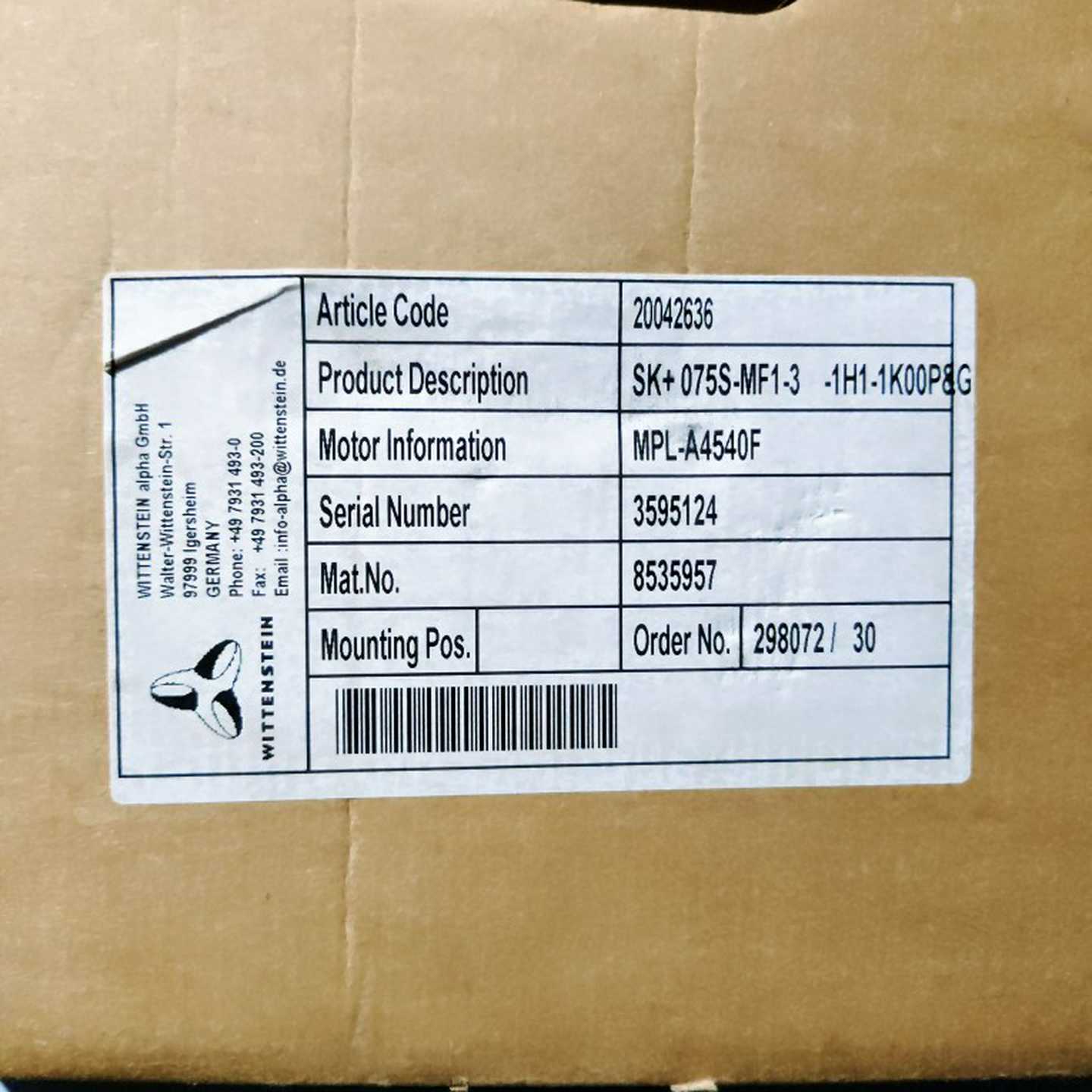 配件SK+075S-MF1-3 -1H1-1K00P8G MPL-A4540F议价