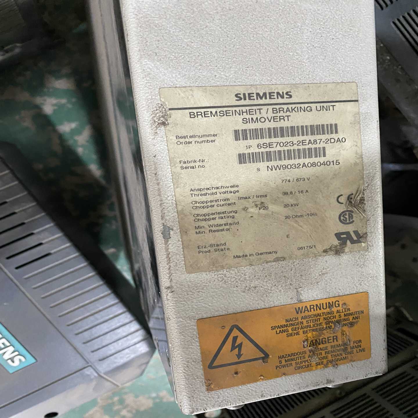 电抗器模块6SE7023-2ea87-2da0实物询价