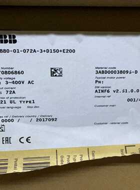 ABBACS880-01-072A-3D150E200--议价商品