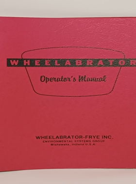 Lotof2:Wheelabrator-FryeOperatorsManualReplacementP