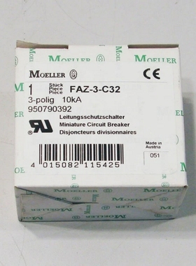 MoellerFAZ-3-C32Leitungsschutzschalter/Circuitbreaker-
