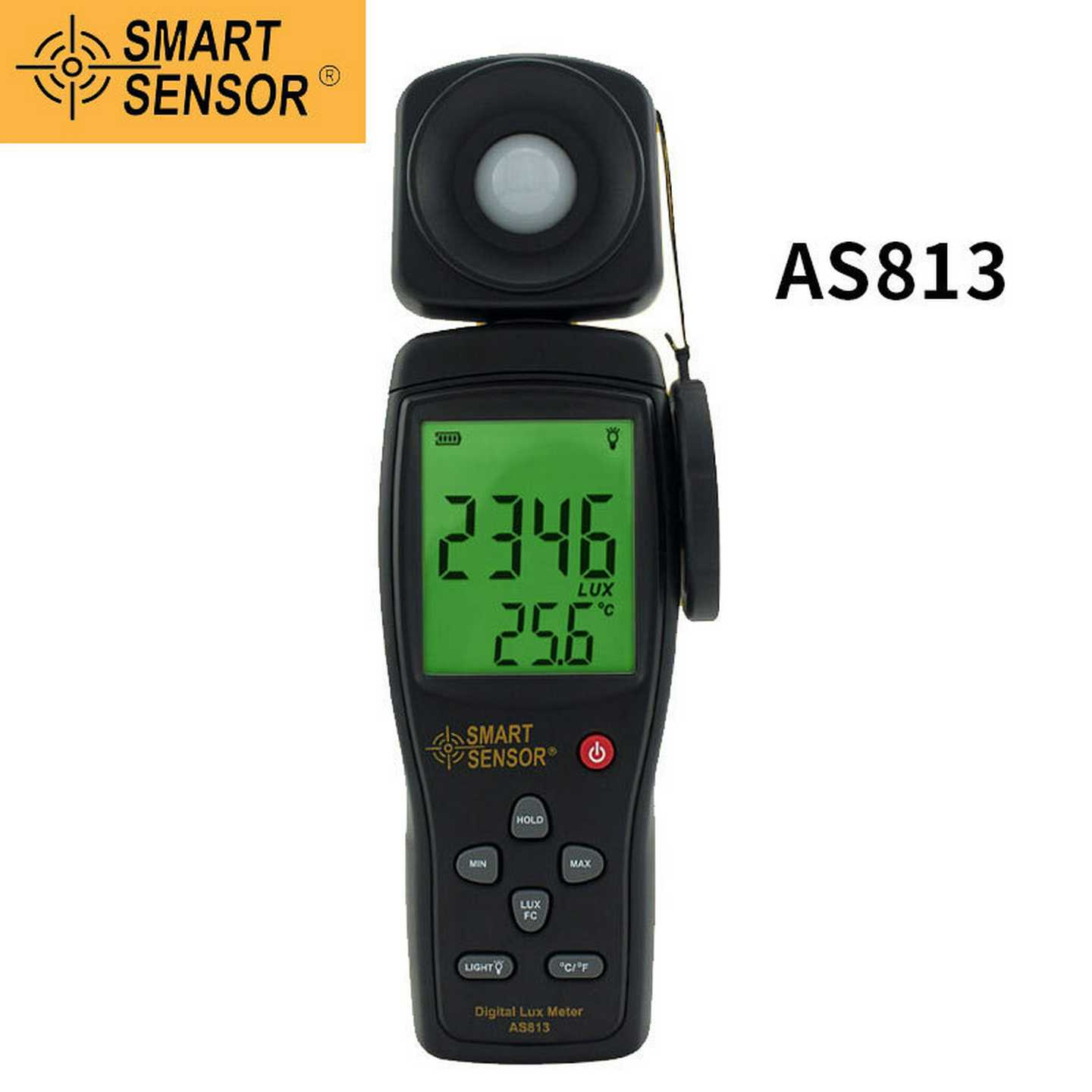 AS823数字照度仪屏幕亮度计流明仪光强计AR813分体式亮度