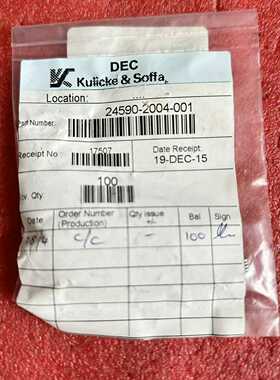 Kulicke&Soffa压入式螺母，型号24590-2--议价商品