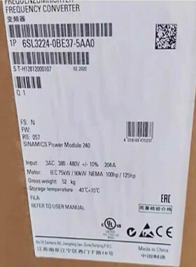 询价-6SL32240BE375UA024220AA0