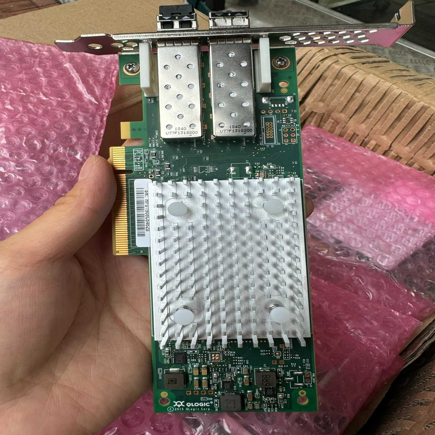 QLE2742网卡实物如图片成色9.5新带模块询价