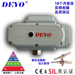 110 蝶阀装 置AC24 380V电动头 220 100 SDV 200电动执行器球阀