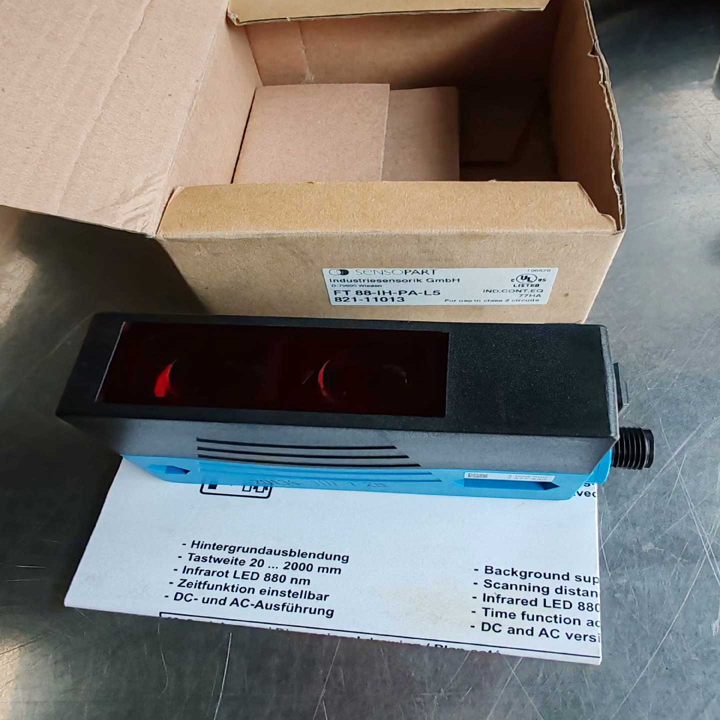 SENSOPART森萨帕特FT88-IH-PA-L5，实物询价