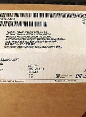 议价6ES73172EK130AB0 S7300CPU 3172 PNDP 6ES7 3172EK130AB0