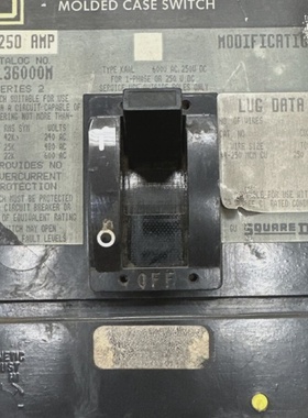 SQUARE D KAL36000M 3P 250A 600VAC 250VDC CIRCUIT BREAKER **U