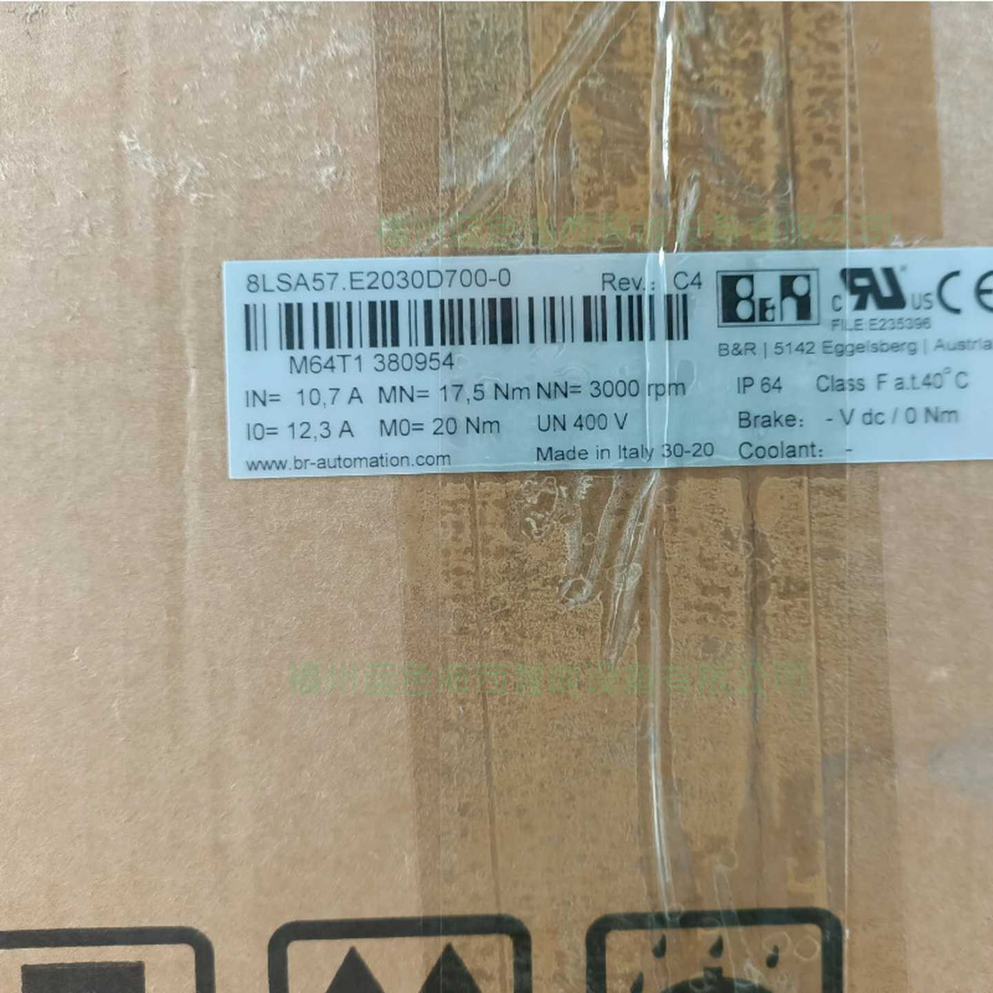 B&R贝加莱843.R2030D000-3/82N6.D8060S200-3同步伺服电机