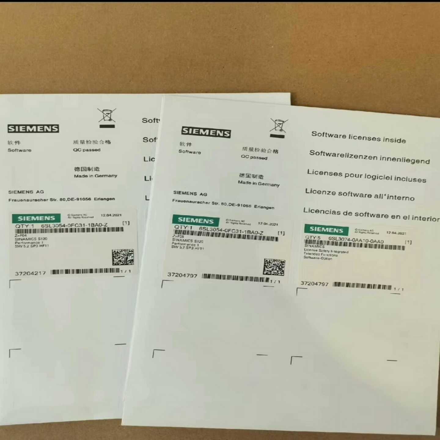 【议价】6SL3054-0FC31-1BA0内存卡，西门适用