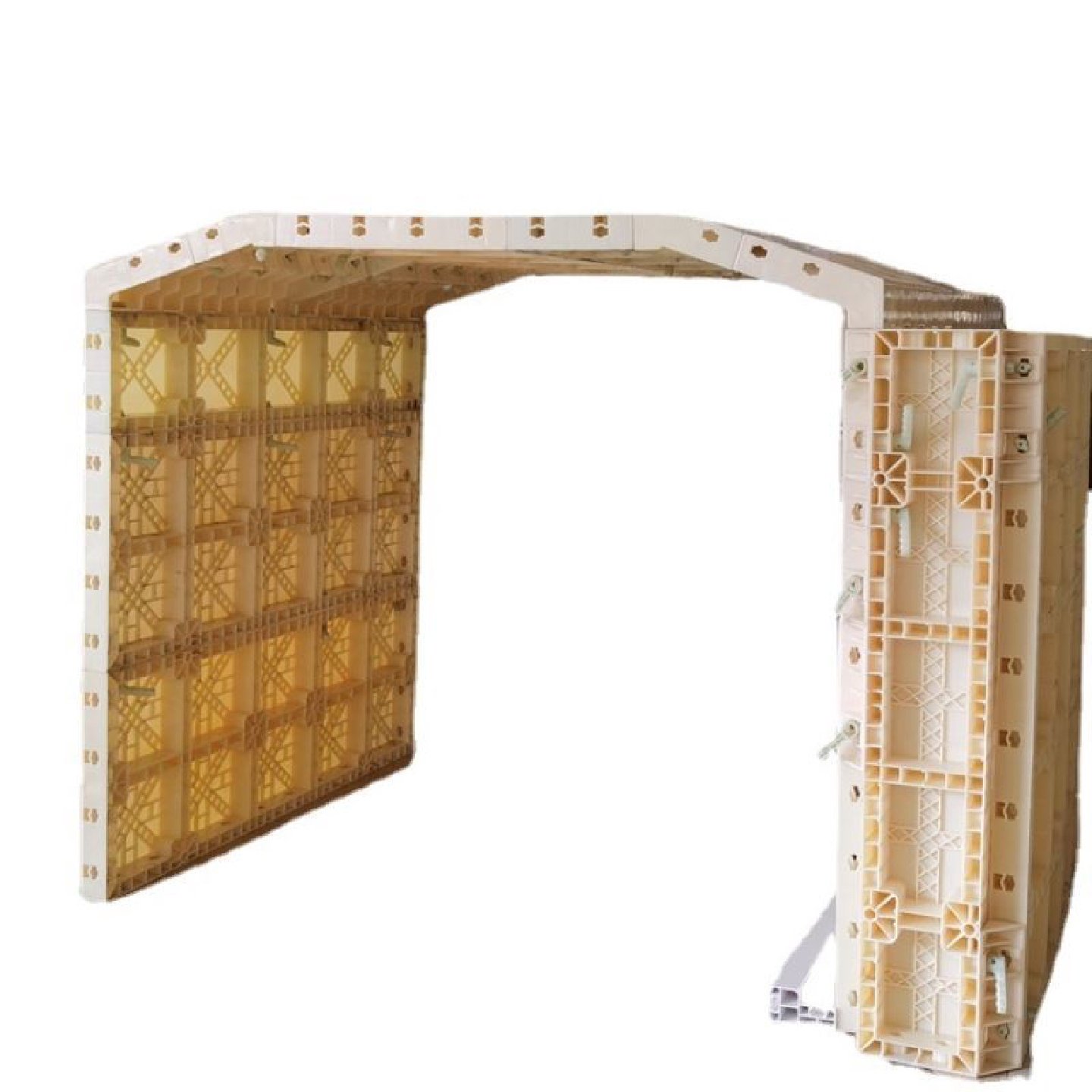 新型pvc塑料建筑模板工地用中空镂空防水工程水沟混凝土模板模具