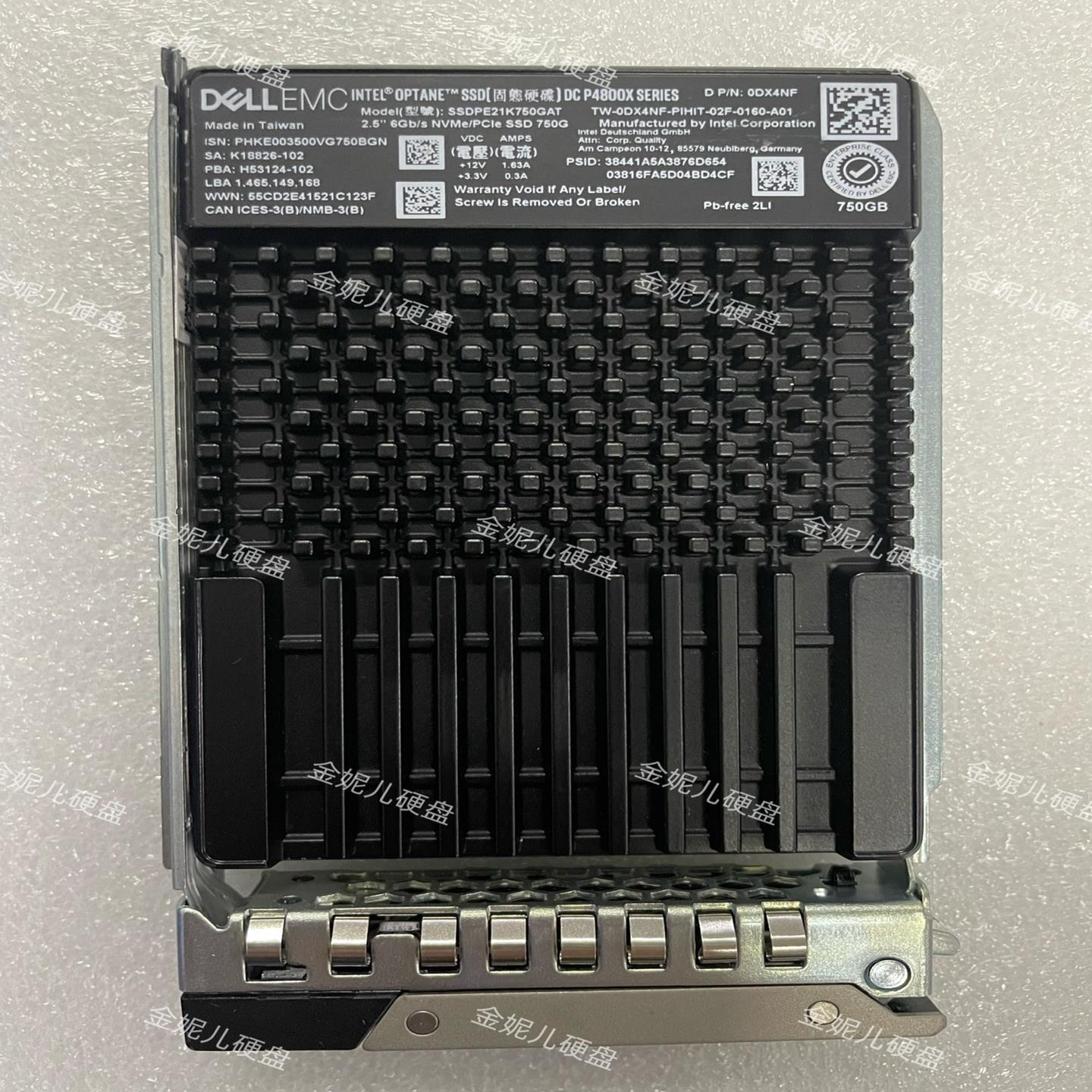 【请询价】DELLEMC 750G P4800X 0DX4NF SSD