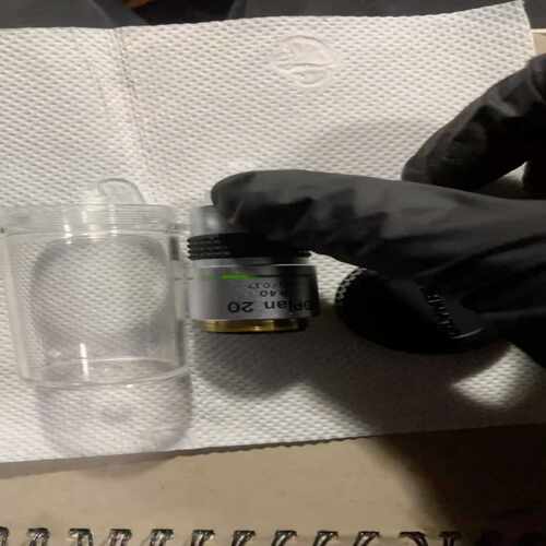 奥林巴斯显微镜物镜DPlan 20物镜。保存很好 实物拍摄。~议价