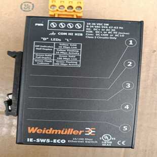 魏德米勒交换机IE-SW5-ECO,拆机成色如图功能完好,用--议价商品