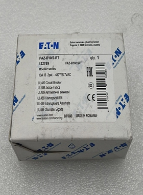 全新-EATONFAZ-B10/2-RT132759断路器10A2杆/Moeller系